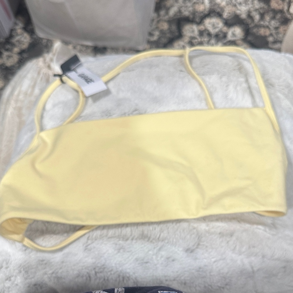 Yellow Bikini Top
